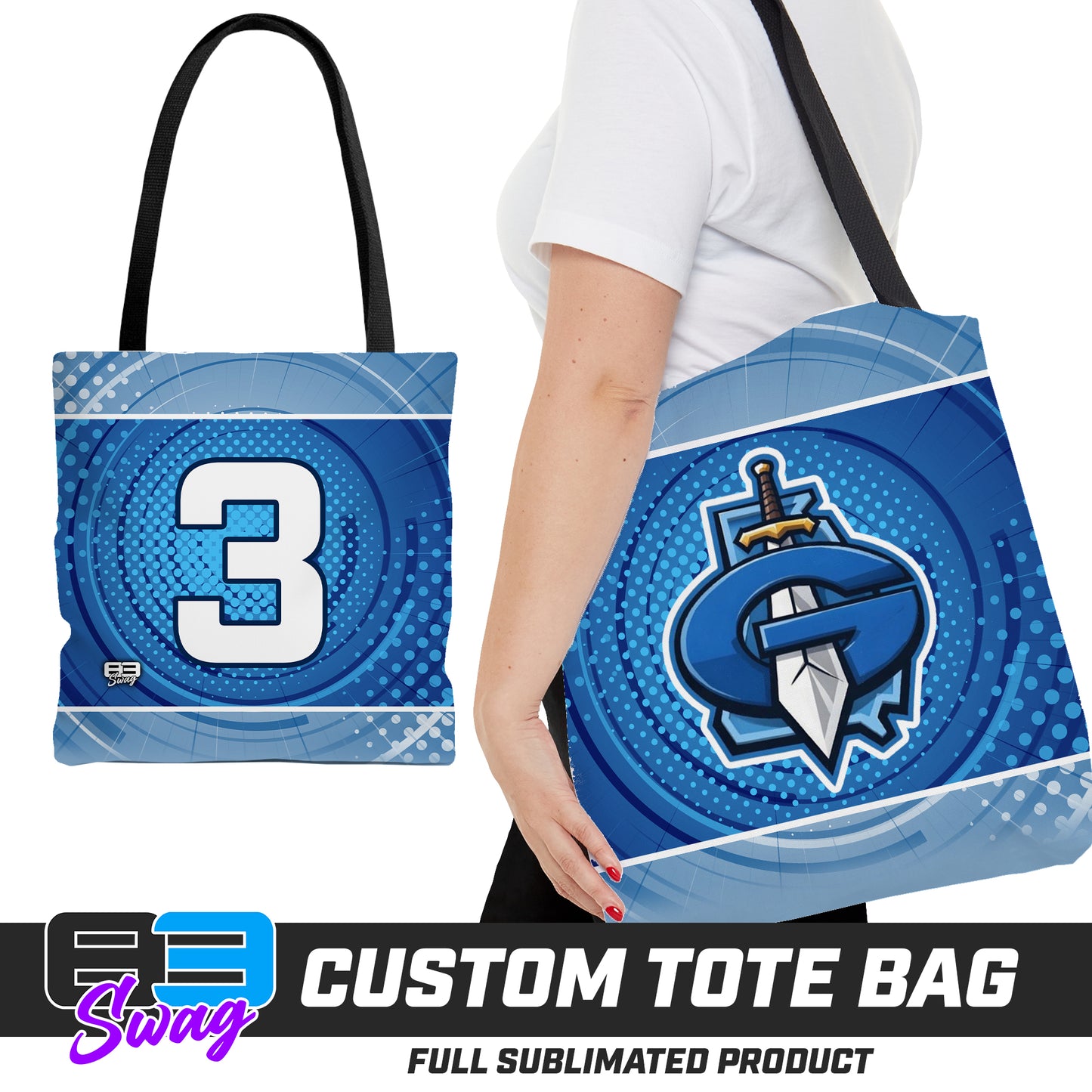 CUSTOM - Large Tote Bag - Georgia Titans Elite Baseball