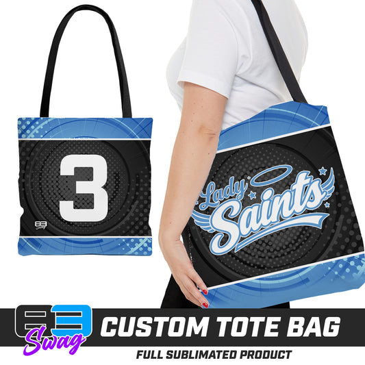 CUSTOM - Large Tote Bag - Lady Saints Softball