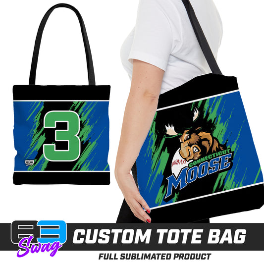 Large Tote Bag - Connecticut Moose Baseball