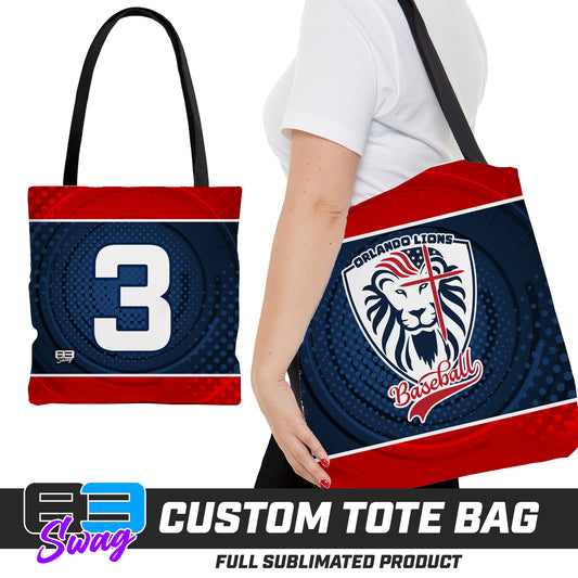 CUSTOM - Large Tote Bag - Orlando Lions Baseball