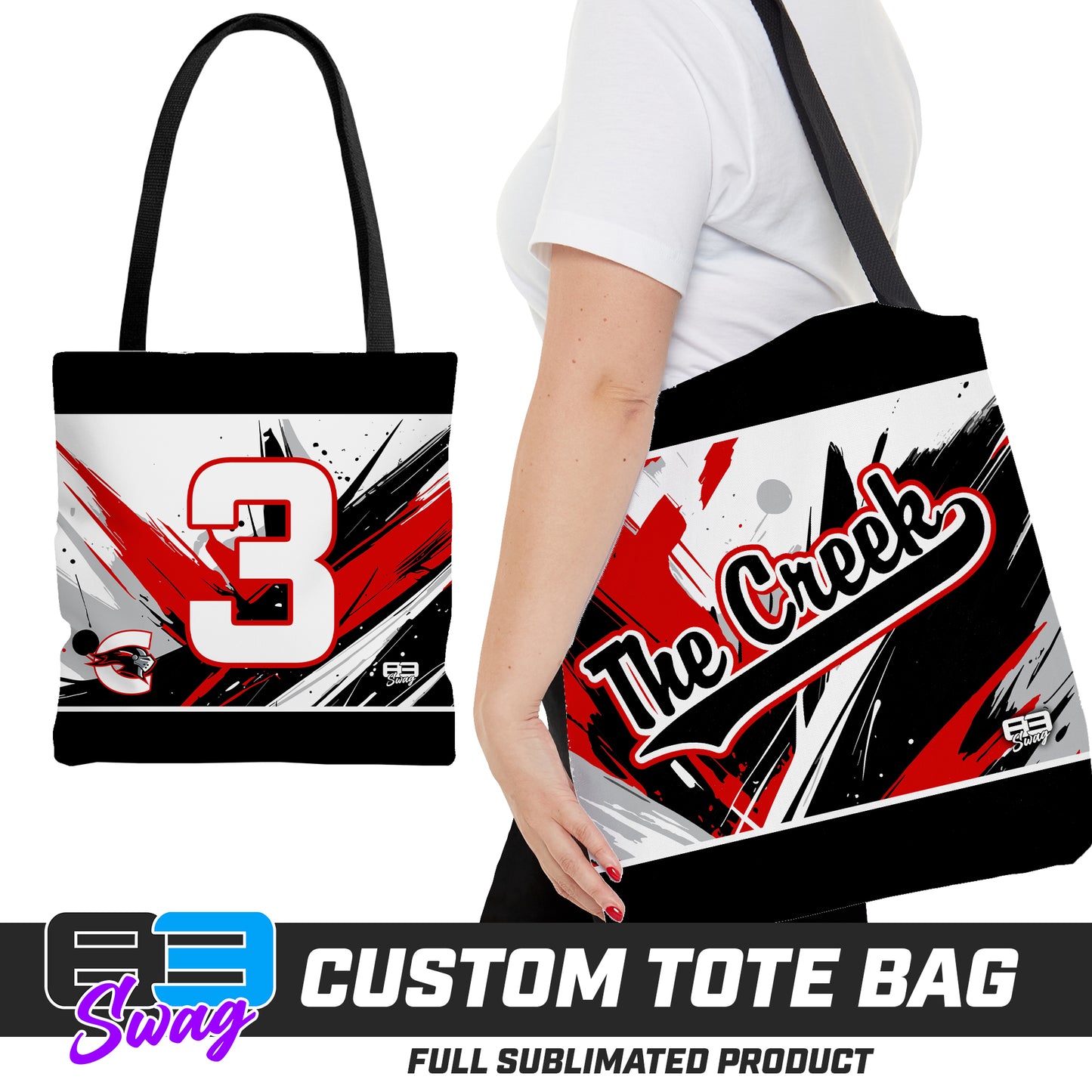 Large Tote Bag - Cedar Creek Christian School Saints
