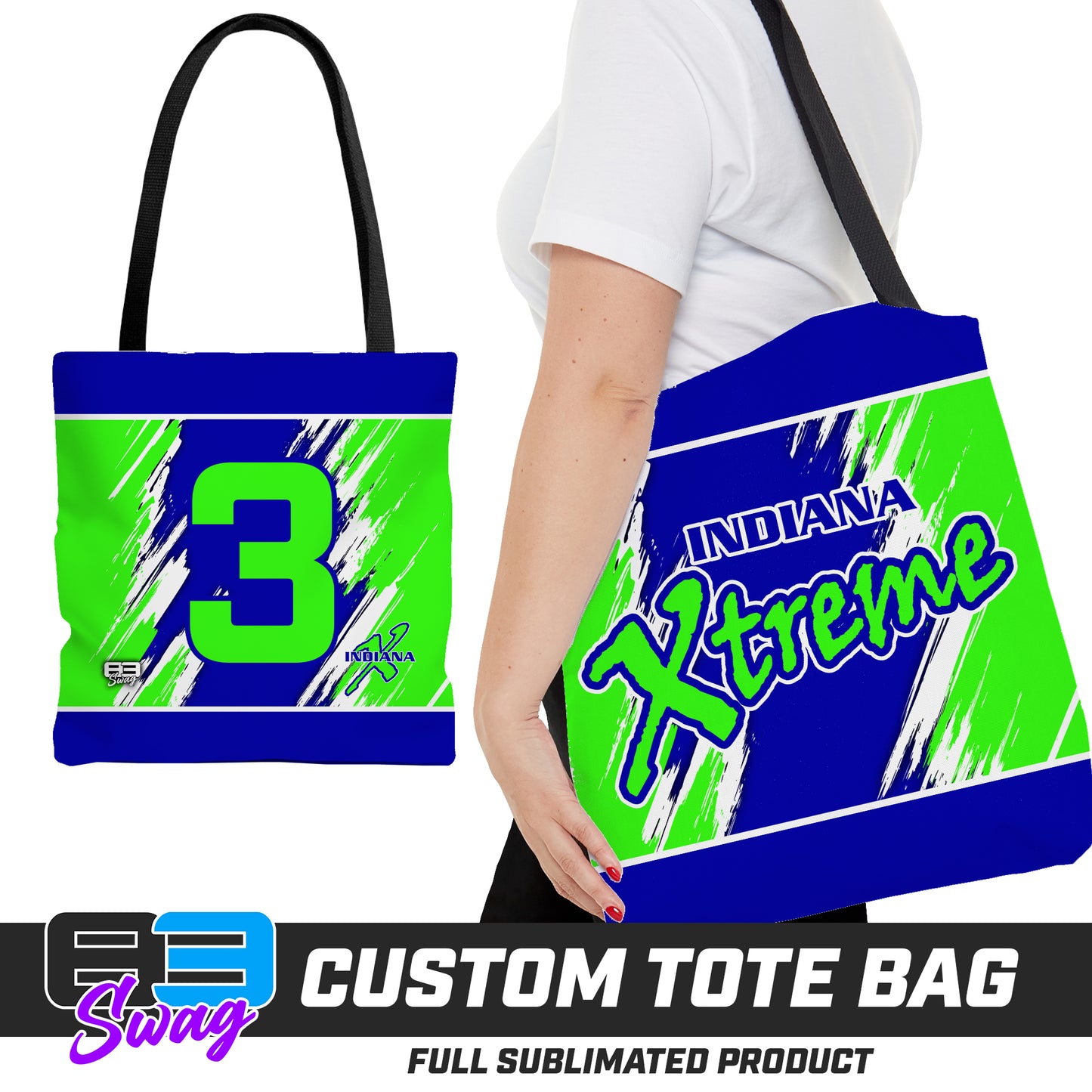 Large Tote Bag - Indiana Xtreme Softball