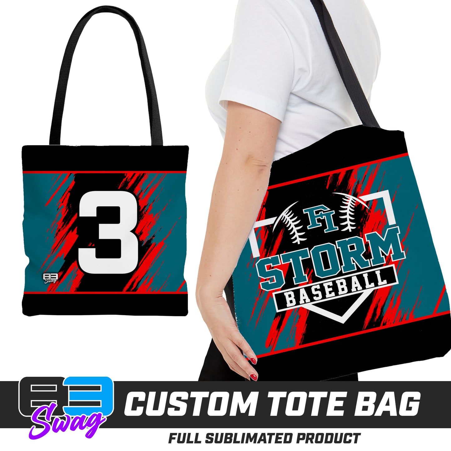 Large Tote Bag - Fleming Island Storm Baseball