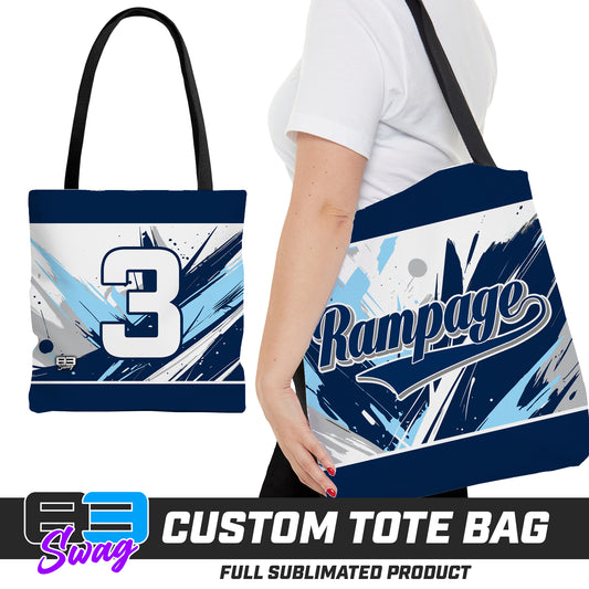 Large Tote Bag - Mississippi Rampage 2030 Softball V.26