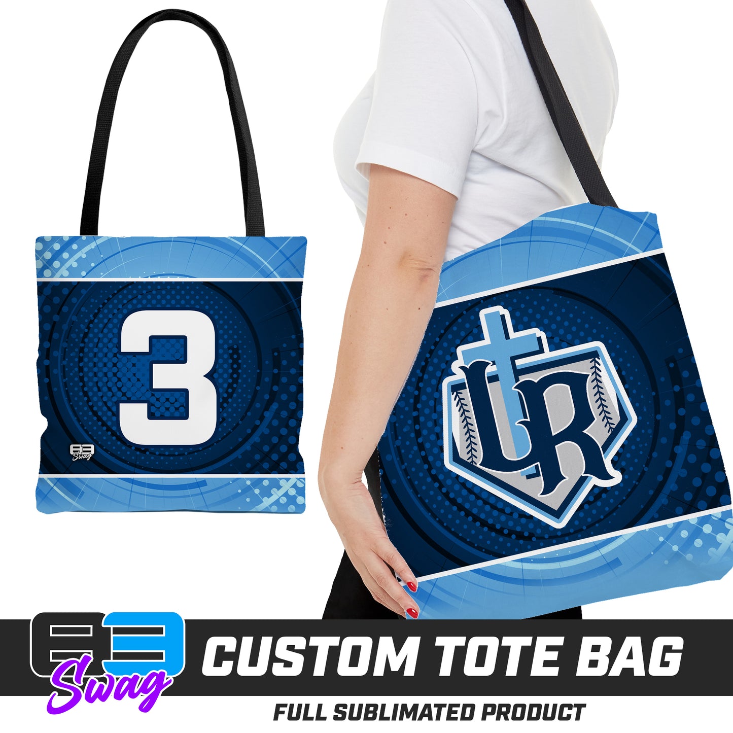 CUSTOM - Large Tote Bag - Reign Baseball