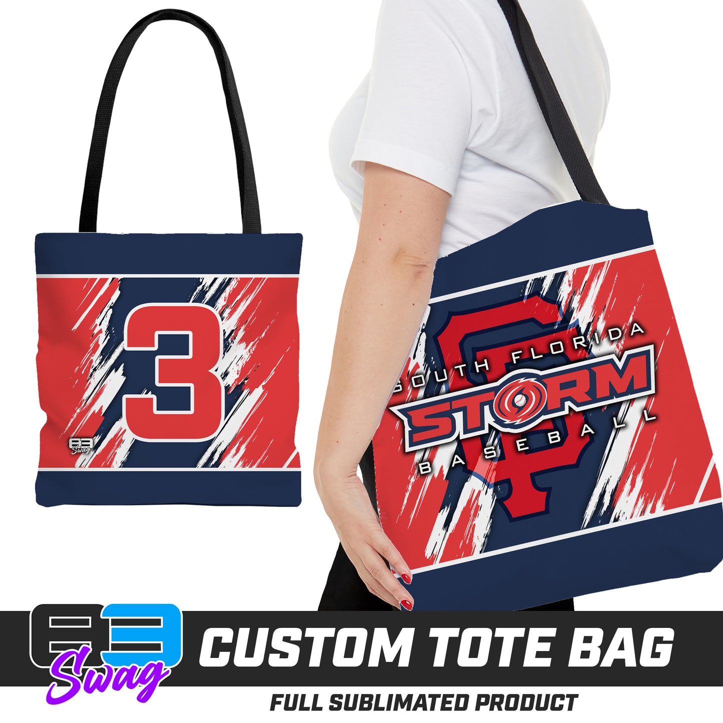 Large Tote Bag - South Florida Storm