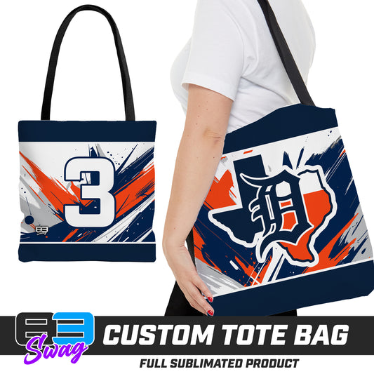 Large Tote Bag - Dallas Tigers Baseball v.26