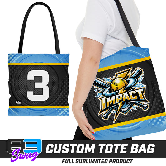 CUSTOM - Large Tote Bag - Impact Softball - Massachusetts