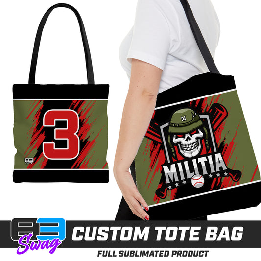 Large Tote Bag - Militia Baseball