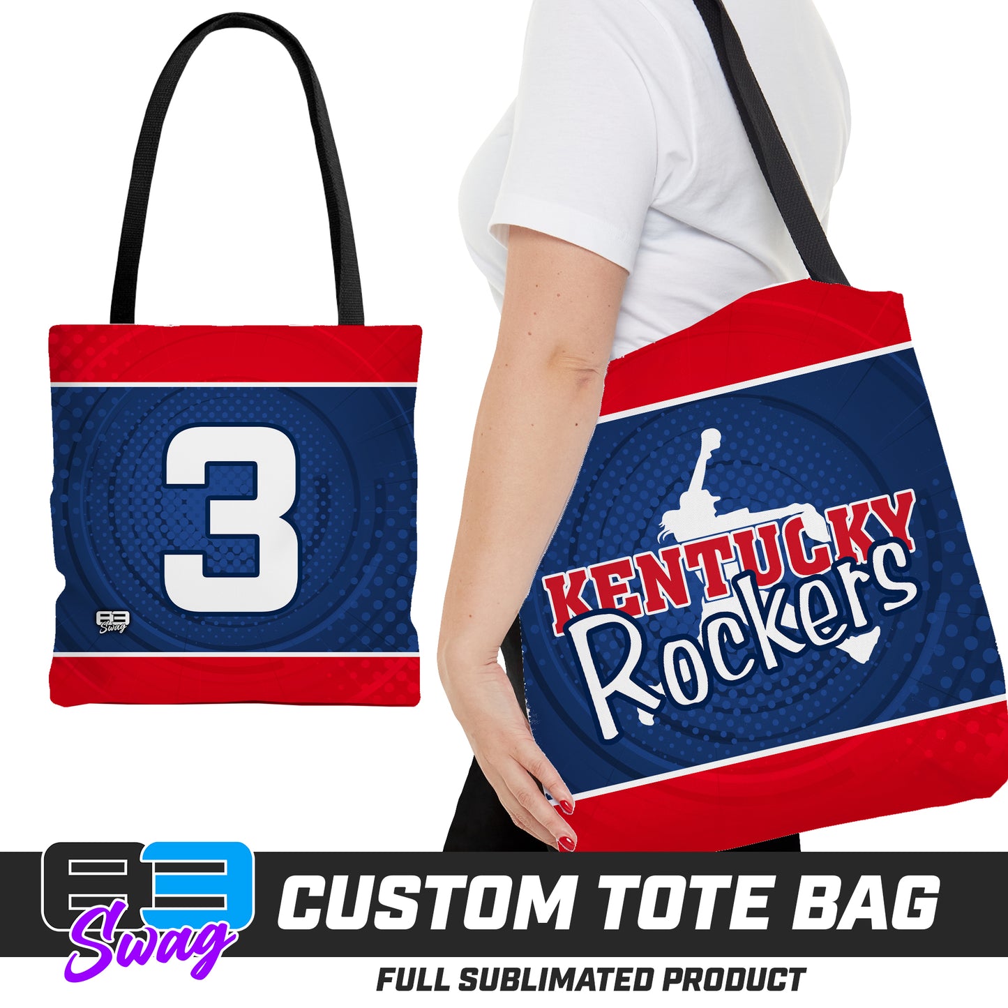 CUSTOM - Large Tote Bag - KY Rockers Softball