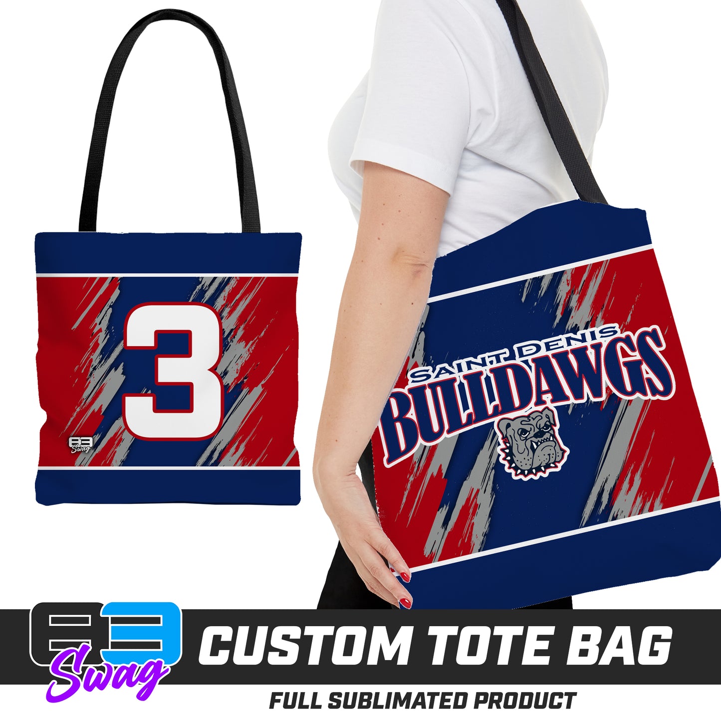 Large Tote Bag - St. Denis Bulldawgs