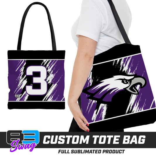 Large Tote Bag - Bellmawr Purple Eagles