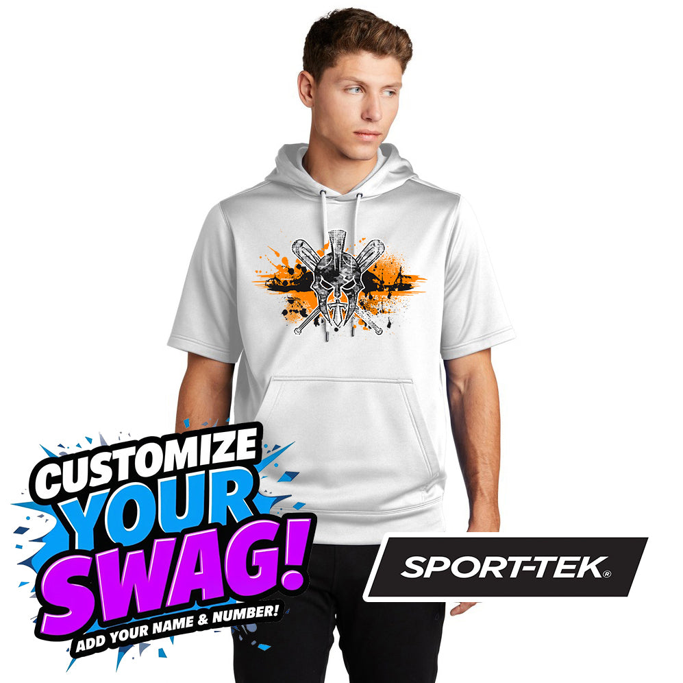 Sport-Tek Sport-Wick Fleece Short Sleeve Hooded Pullover ST251 - St. Johns Titans Baseball