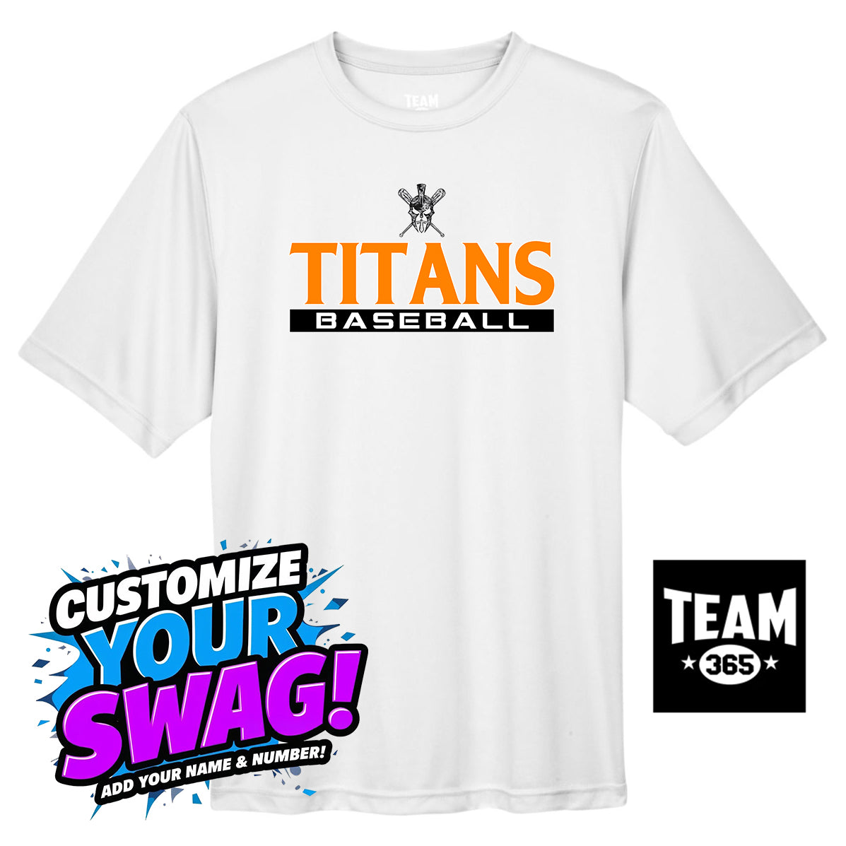 Team 365 Youth & Men's Zone Performance T-Shirt - St. Johns Titans Baseball