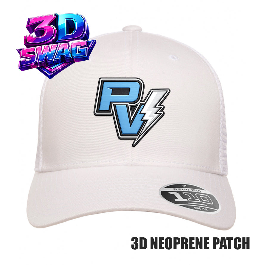 PV LIGHTNING - 3D PATCH TEAM HATS - Flexfit 110M Mesh Hat