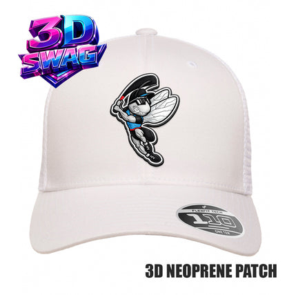 NBC GNATS - 3D PATCH TEAM HATS - Flexfit 110M Mesh Hat