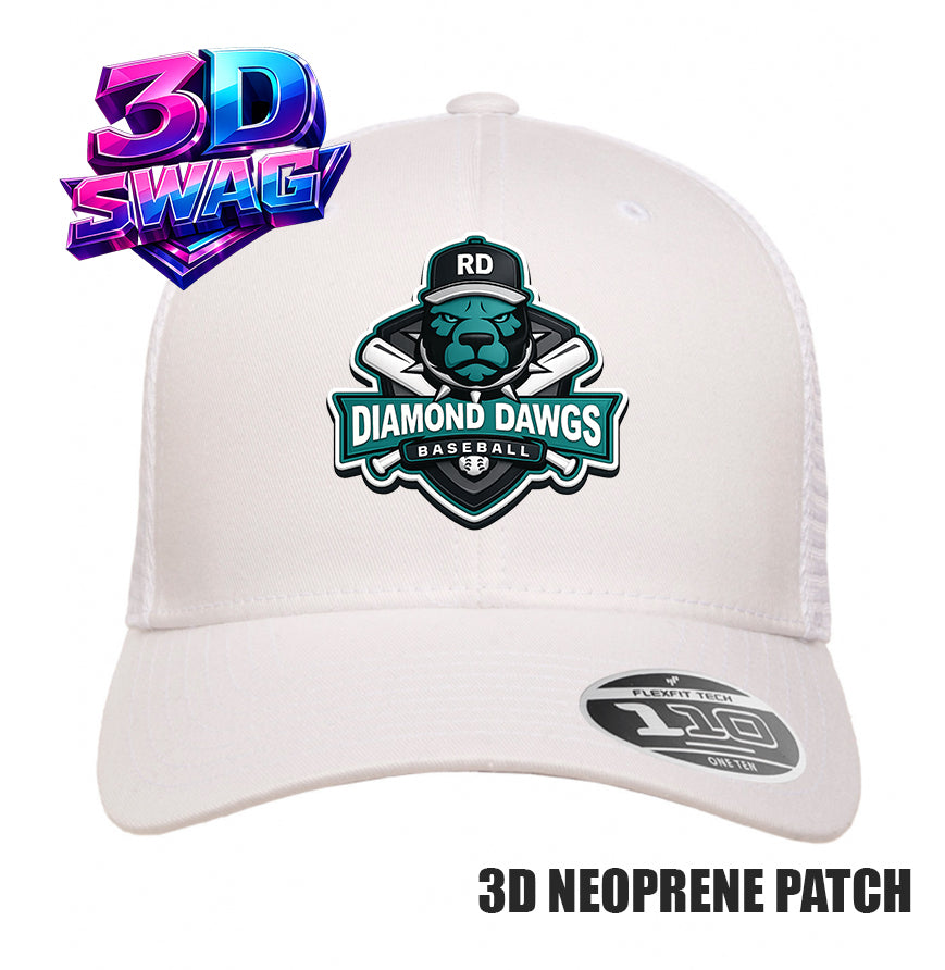 DIAMOND DAWGS - 3D PATCH TEAM HATS - Flexfit 110M Mesh Hat