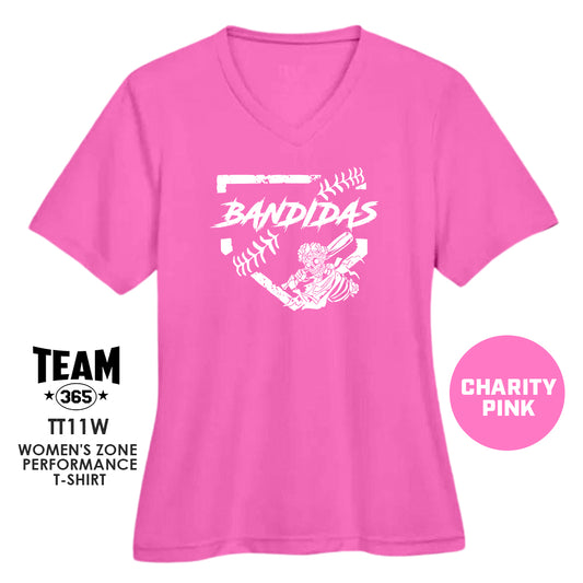 Baker Bandidas Softball - CHARITY PINK - Cool & Dry Performance Women's Shirt