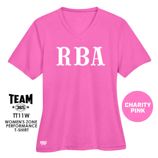 RBA Baseball 2024 Edition - CHARITY PINK - Cool & Dry Performance Women's Shirt