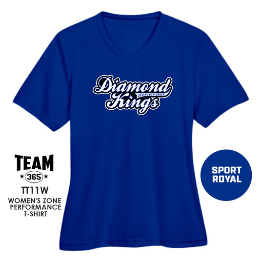 JCB Diamond Kings Baseball - Cool & Dry Performance Women's Shirt - MULTIPLE COLORS AVAILABLE