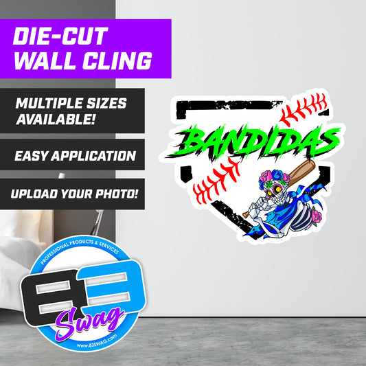 Baker Bandidas Softball Custom Die-Cut Wall Cling