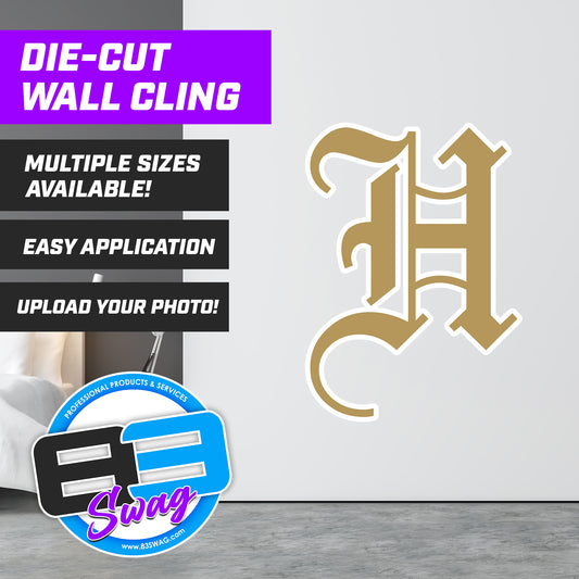 Hard Nose Baseball 2024 - GOLD -  Custom Die-Cut Wall Cling