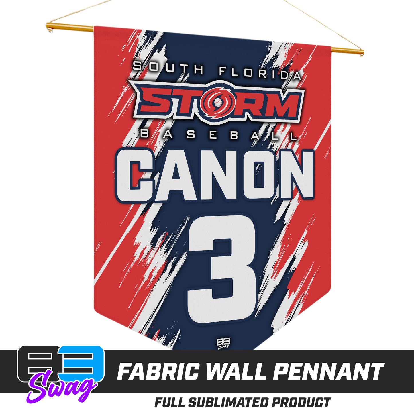 18"x21" Fabric Wall Pennant - South Florida Storm