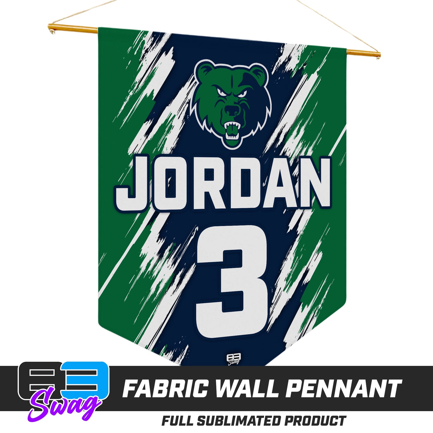 18"x21" Fabric Wall Pennant - Creekview Grizzlies