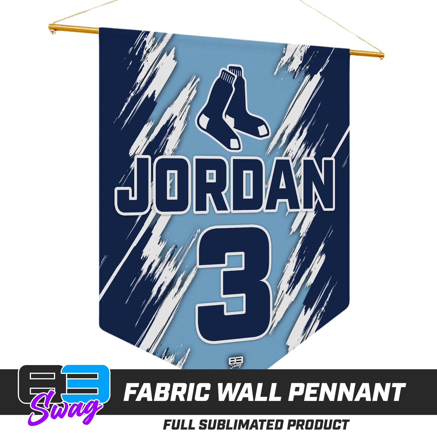 18"x21" Fabric Wall Pennant - Blue Sox