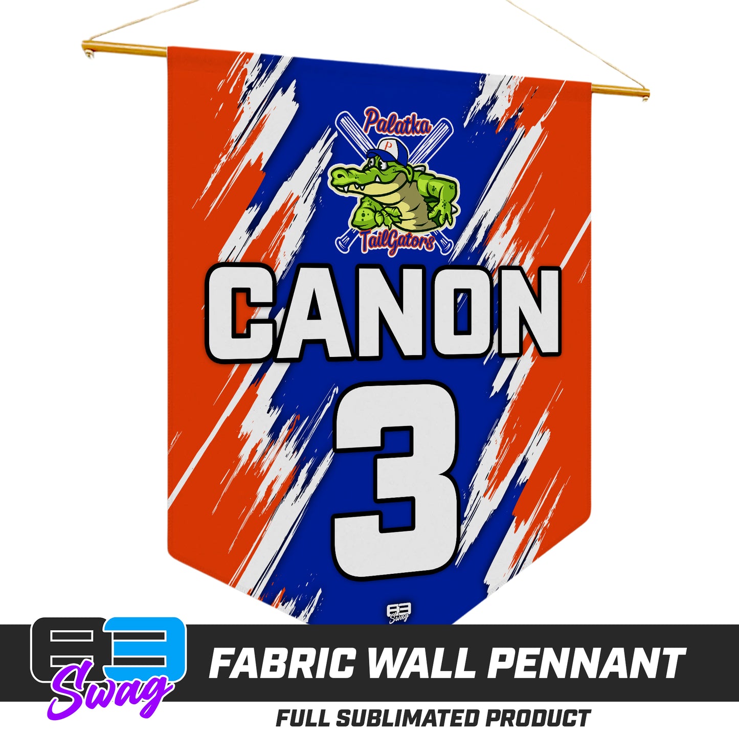 18"x21" Fabric Wall Pennant - Palatka TailGators Baseball - 2024 FALL EDITION