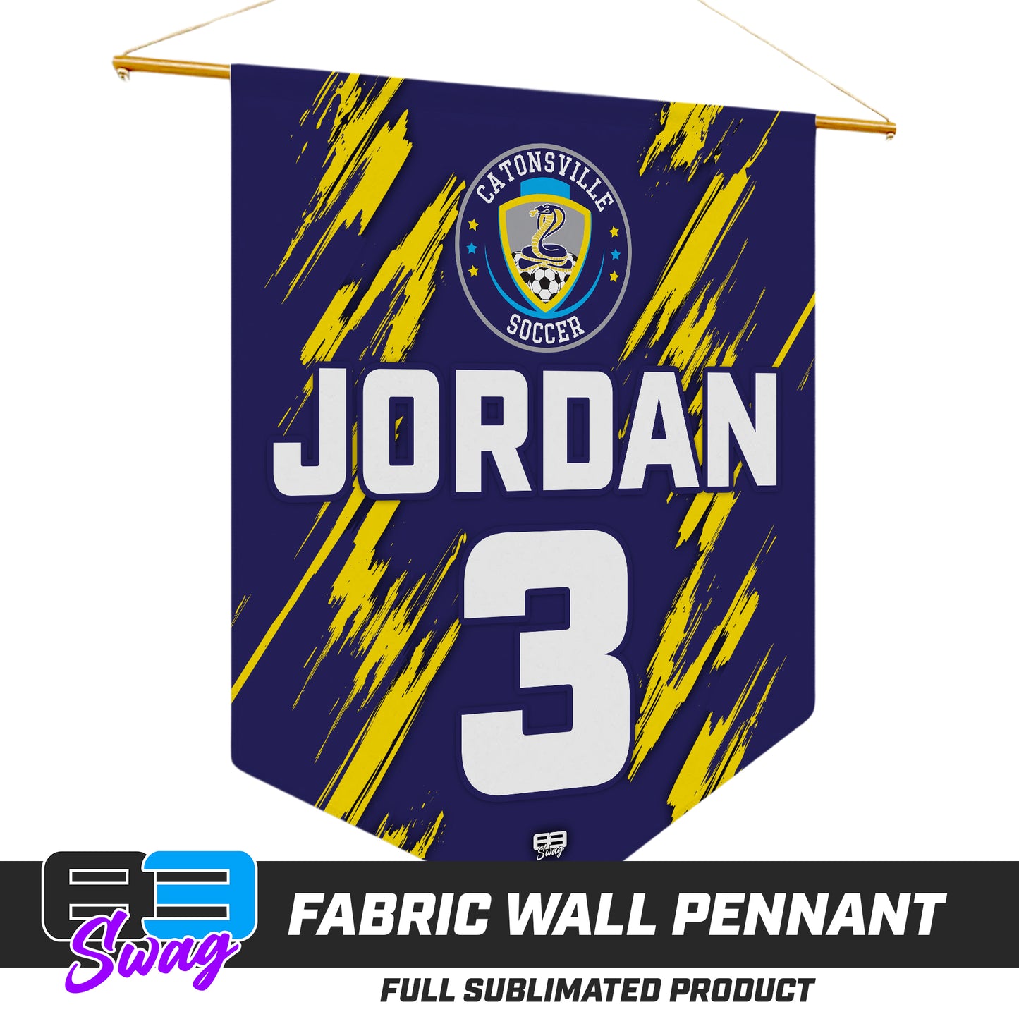 18"x21" Fabric Wall Pennant - Catonsville Cobras Soccer