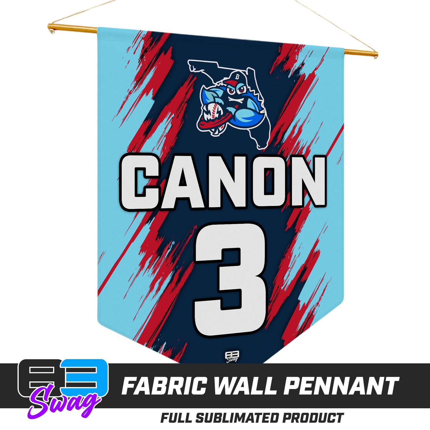 18"x21" Fabric Wall Pennant - FCA Blueclaws Baseball