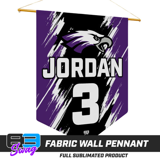 18"x21" Fabric Wall Pennant - Bellmawr Purple Eagles