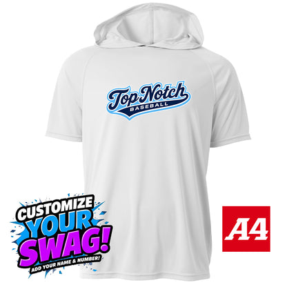 A4 Apparel COOLING PERFORMANCE SHORT SLEEVE HOODED TEE - Top Notch Baseball