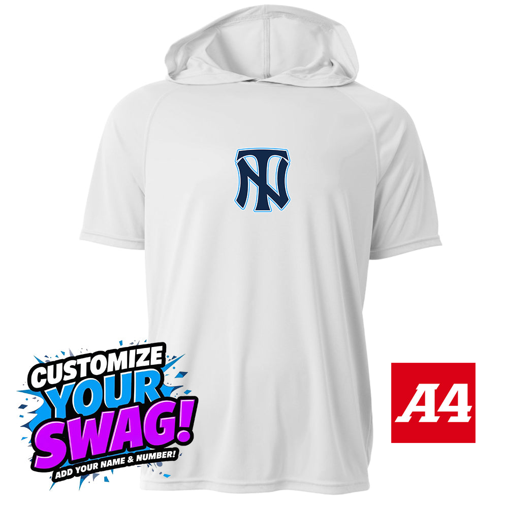 A4 Apparel COOLING PERFORMANCE SHORT SLEEVE HOODED TEE - Top Notch Baseball