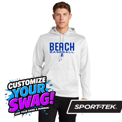 Sport-Tek Sport-Wick Fleece Hooded Pullover - Jax Beach Baseball