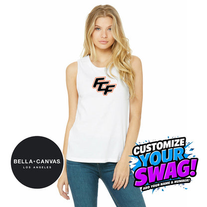 Bella + Canvas B6003 Women's Jersey Muscle Tank - FCF Flight Baseball