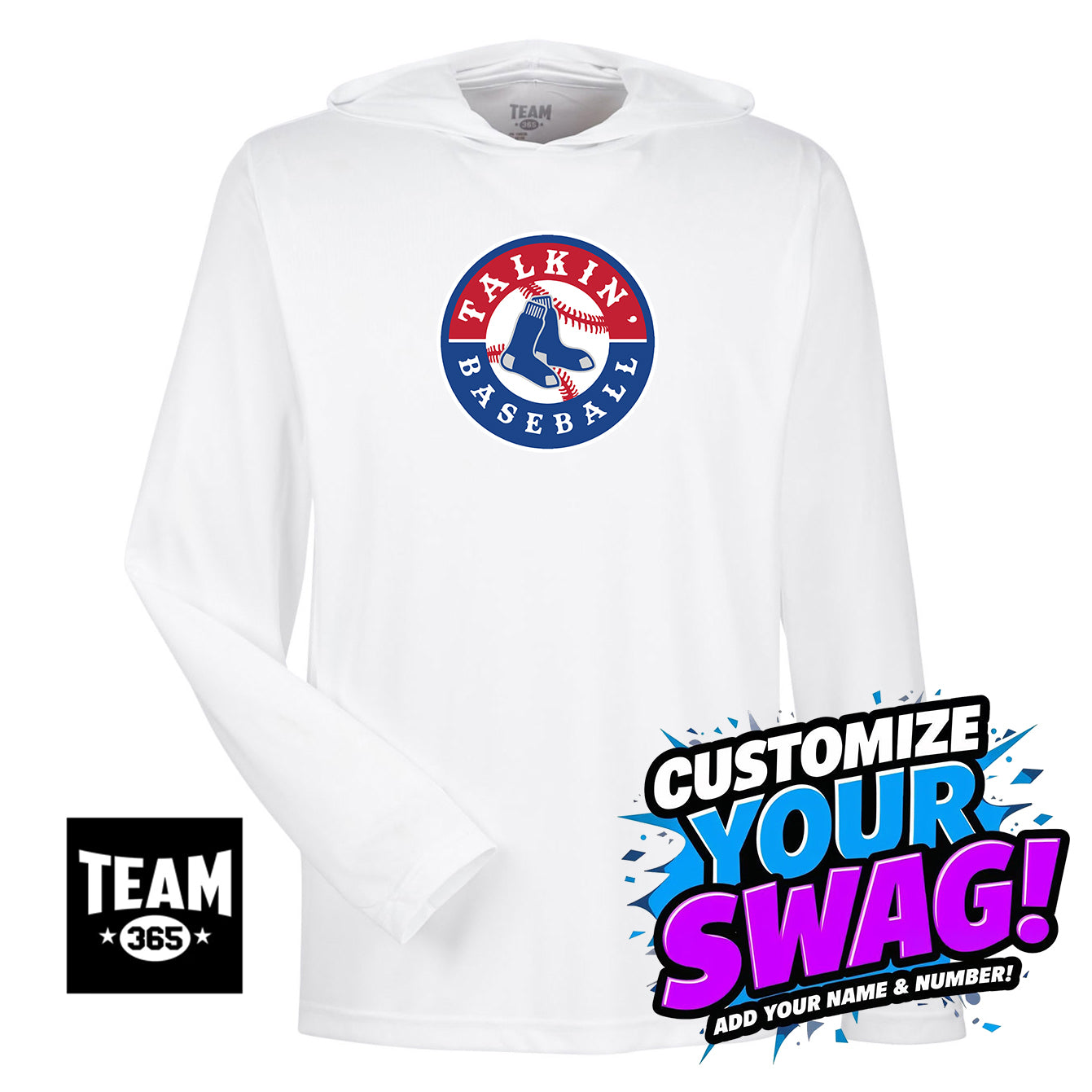 Team 365 Youth & Men's Zone Performance Hoodie - Talkin' Baseball