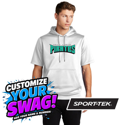 Sport-Tek Sport-Wick Fleece Short Sleeve Hooded Pullover ST251 - South Florida Pirates
