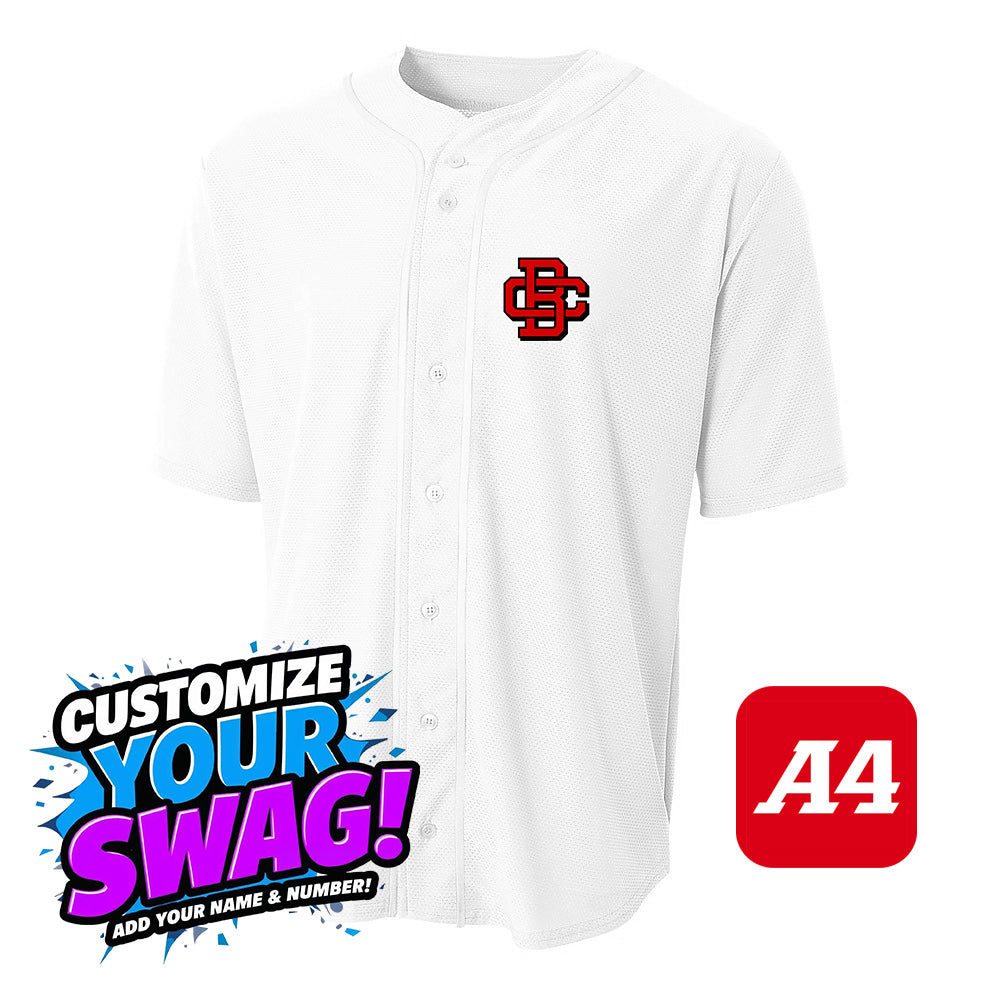 A4 Apparel N4184 Game Day Classic Baseball Jersey - Creeks Baseball Club - CBC
