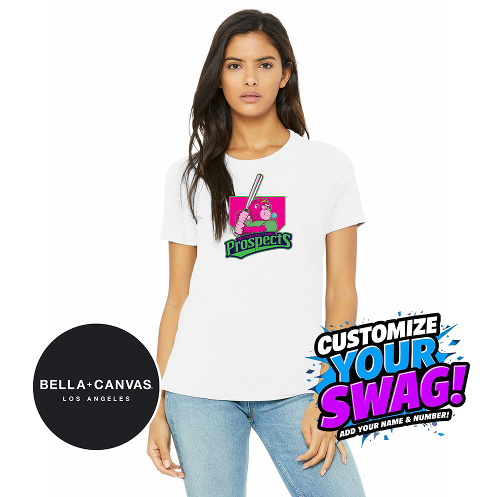 Bella + Canvas B6400 Women's Relaxed Jersey Short-Sleeve T-Shirt - OSP Gorilla Queens Softball