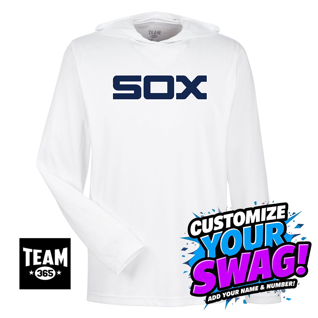 Team 365 Youth & Men's Zone Performance Hoodie - East Coast Sox Baseball