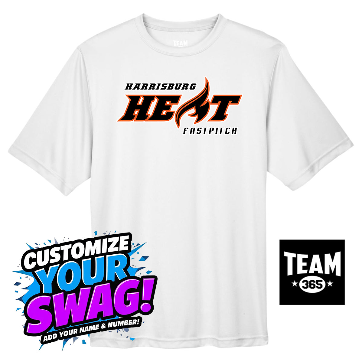 Team 365 Youth & Men's Zone Performance T-Shirt - Harrisburg Heat Softball