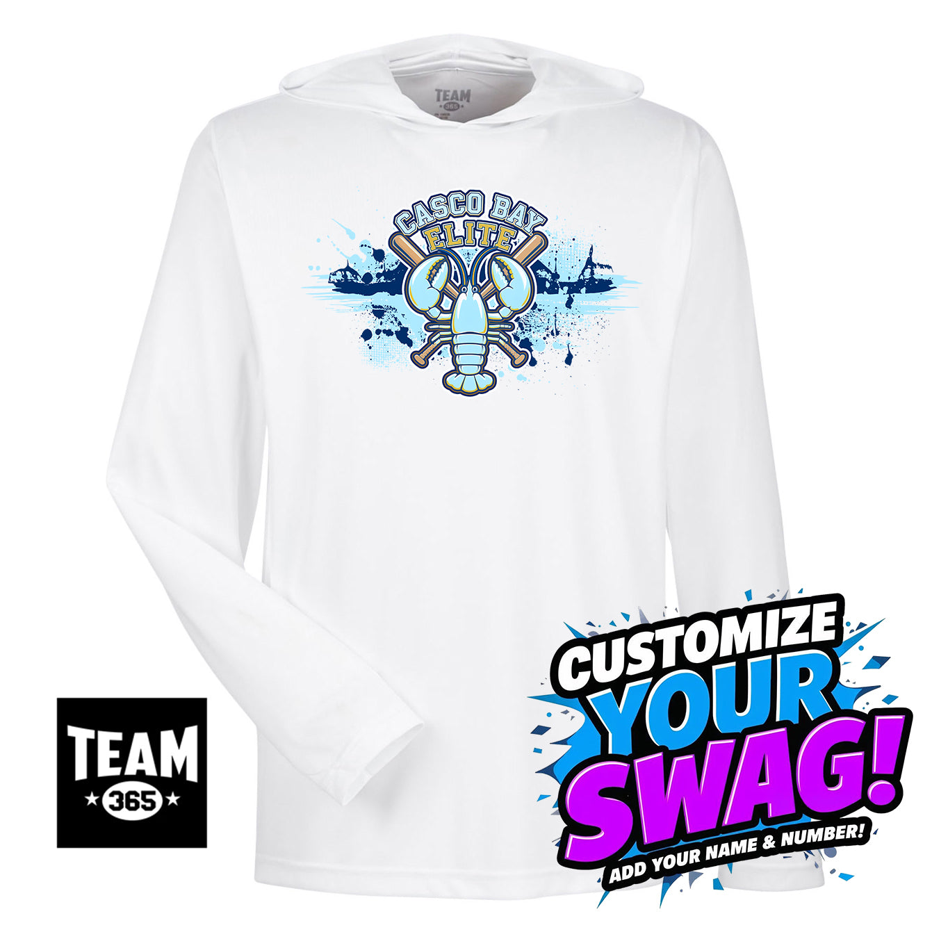 Team 365 Youth & Men's Zone Performance Hoodie - Casco Bay Elite Baseball