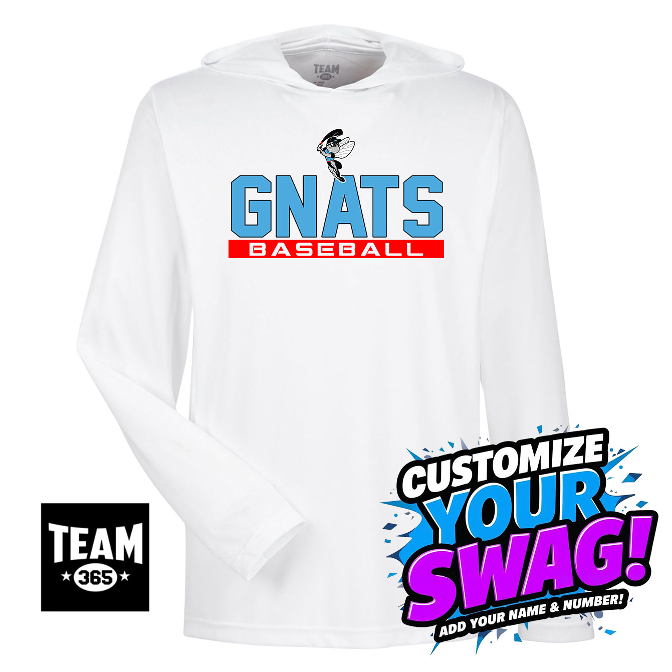 Team 365 Youth & Men's Zone Performance Hoodie - NBC Gnats Baseball