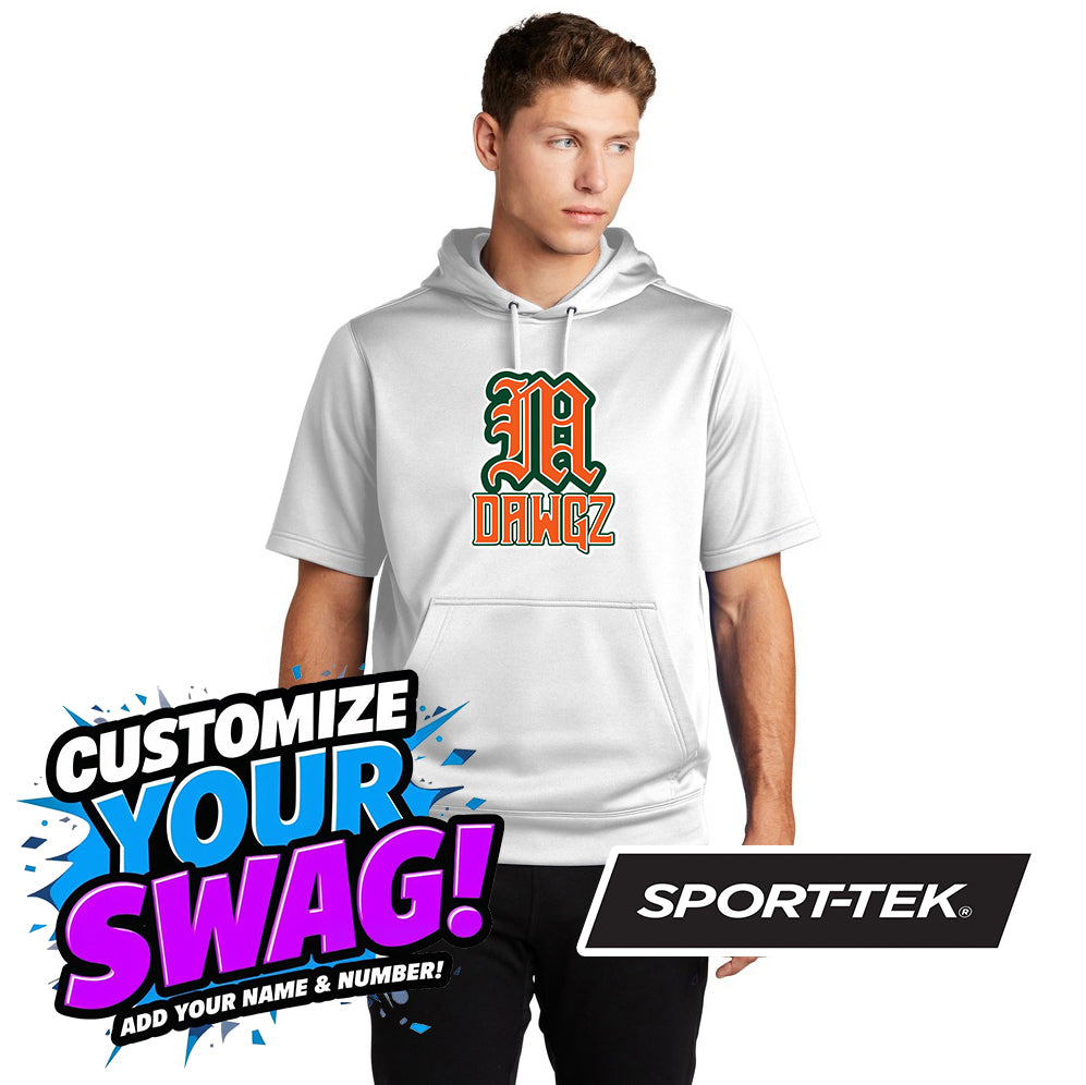 Sport-Tek Sport-Wick Fleece Short Sleeve Hooded Pullover ST251 - Miami Metro Dawgz