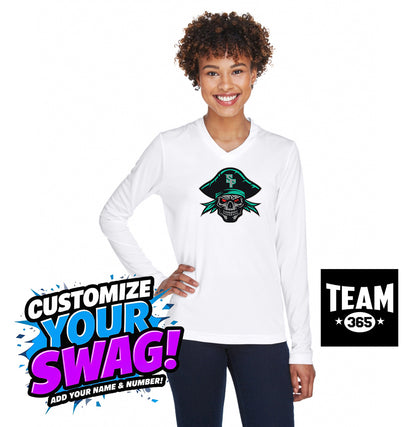 Team 365 TT11WL Women's Zone Performance Long-Sleeve T-Shirt - South Florida Pirates