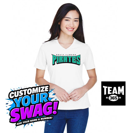 Team 365 TT11W Women's Zone Performance T-Shirt - South Florida Pirates