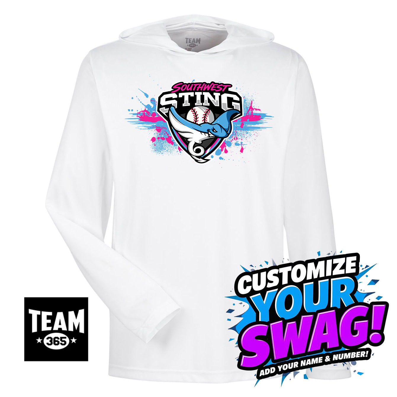 Team 365 Youth & Men's Zone Performance Hoodie - Southwest Sting Baseball