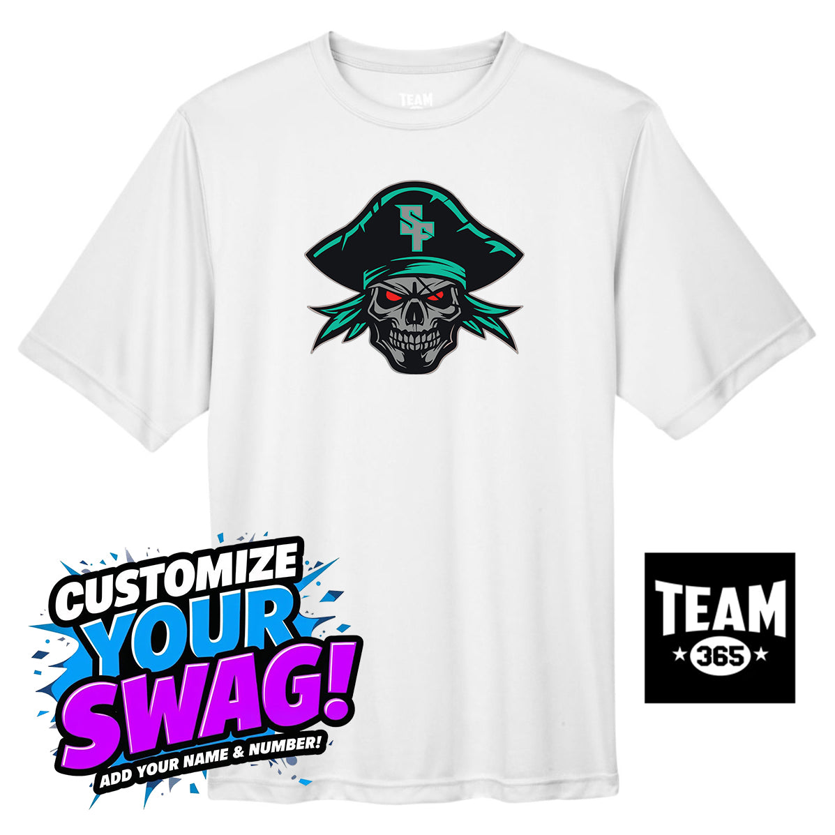 Team 365 Youth & Men's Zone Performance T-Shirt - South Florida Pirates